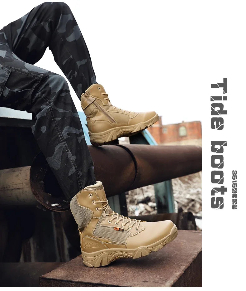 Viral Vault™ Military Leather Boots