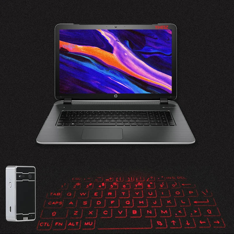 Viral Vault™ Virtual Laser Keyboard Bluetooth Wireless Touch Projector