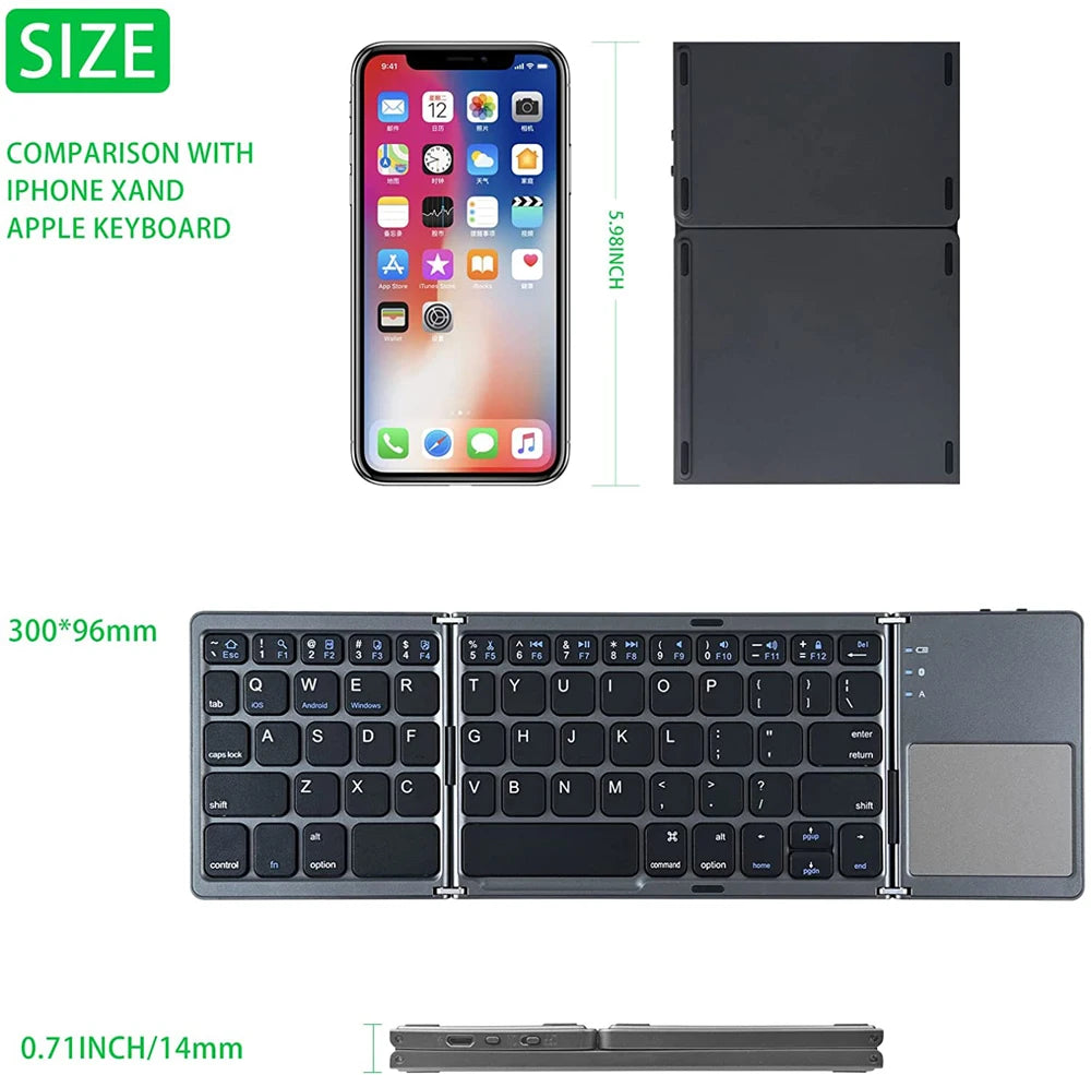 Viral Vault™ Portable Mini Wireless Bluetooth Keyboard