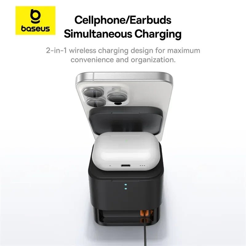 Viral Vault™ Baseus 25W 2 in 1 Magnetic Wireless Charger
