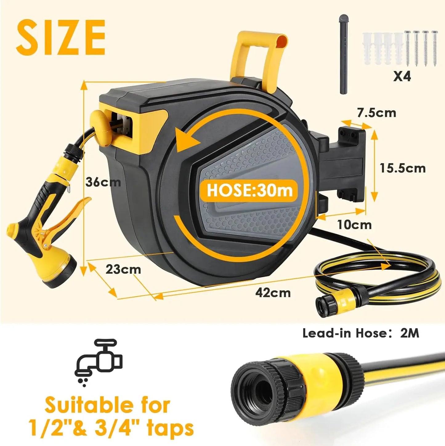 Viral Vault™ Retractable Garden Hose