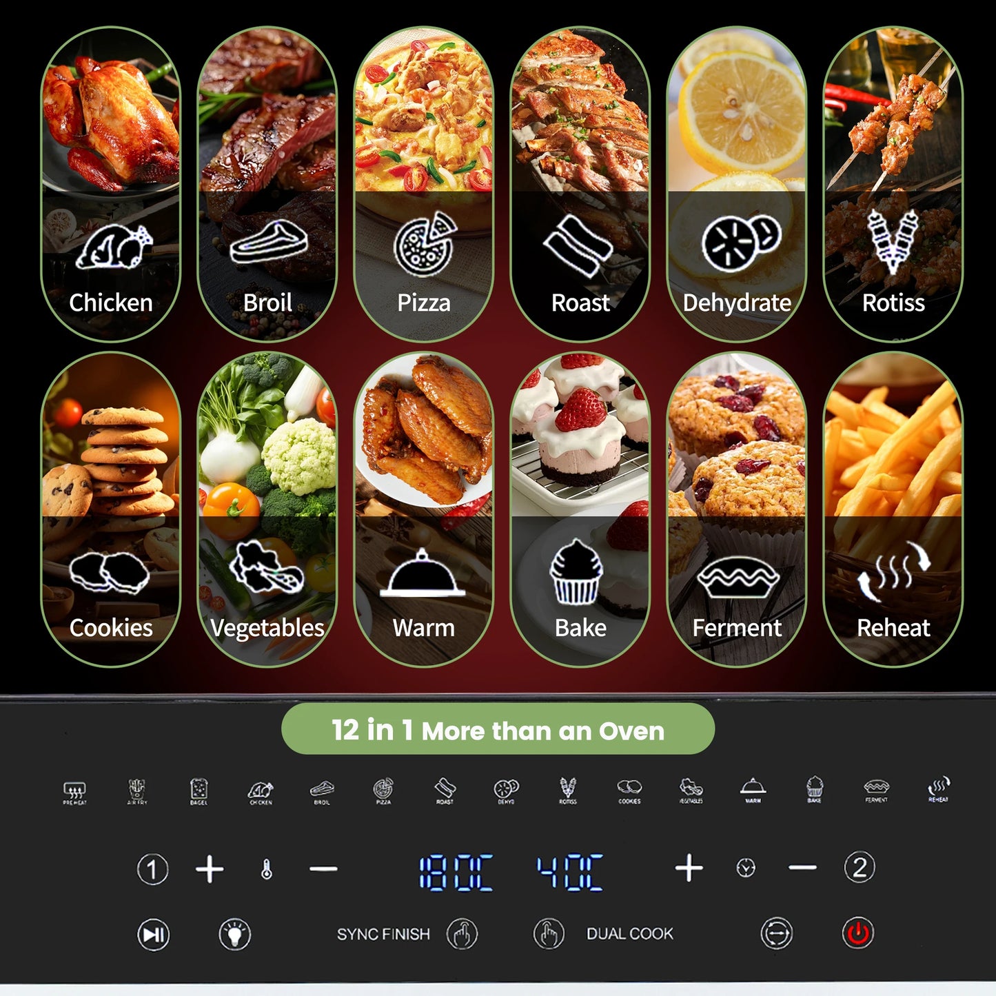 Viral Vault™ Dual Zone Hot Air Fryer