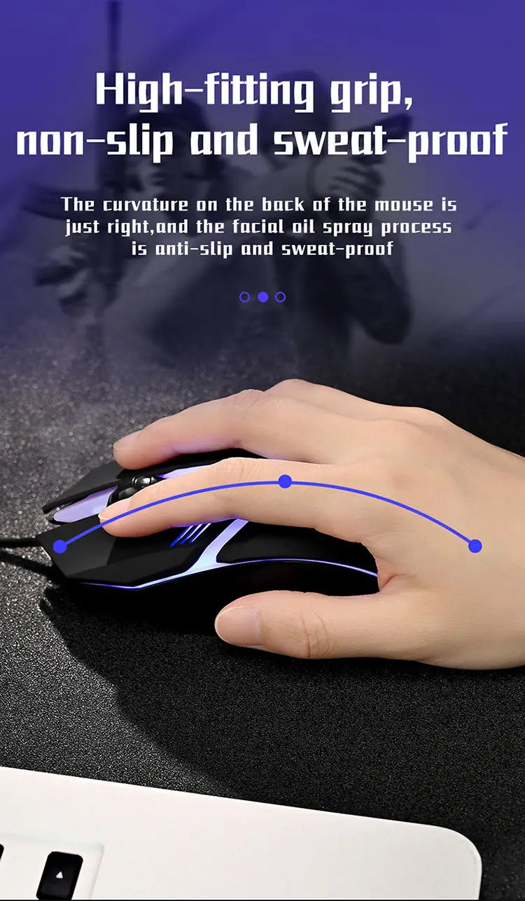 Viral Vault™ Sports LED Luminous Backlit Mouse