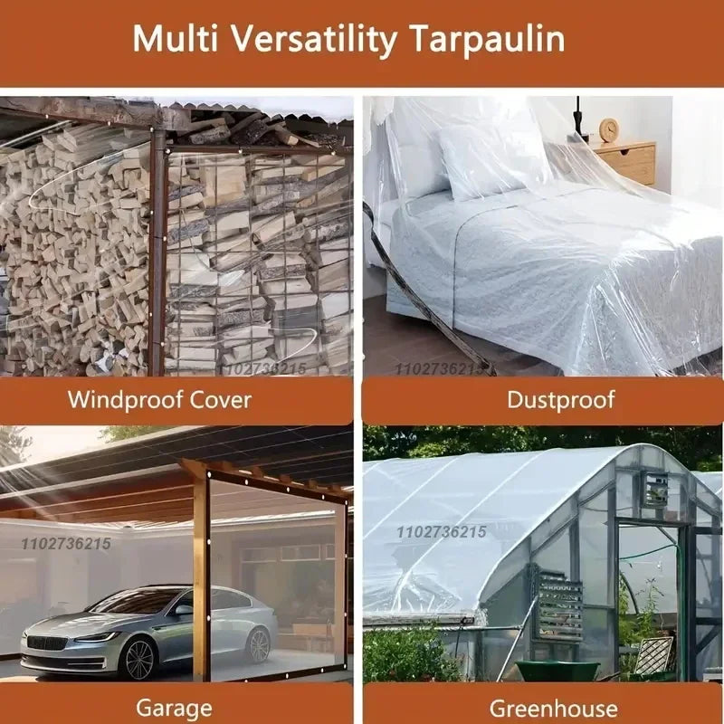 Viral Vault™ Thicken Transparent Waterproof Poly Tarp