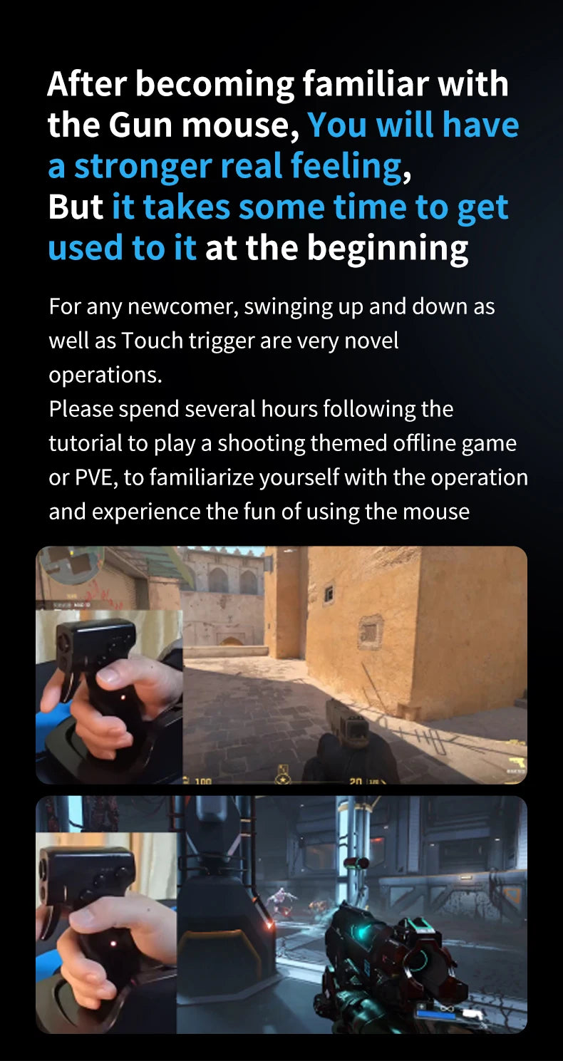 Viral Vault™ Gun Style Gaming Mouse