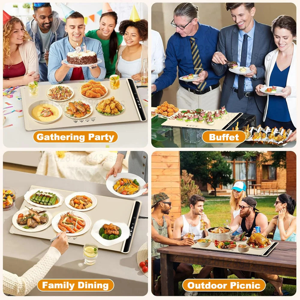 Viral Vault™ Foldable Portable Smart Food Fast Heating Mat