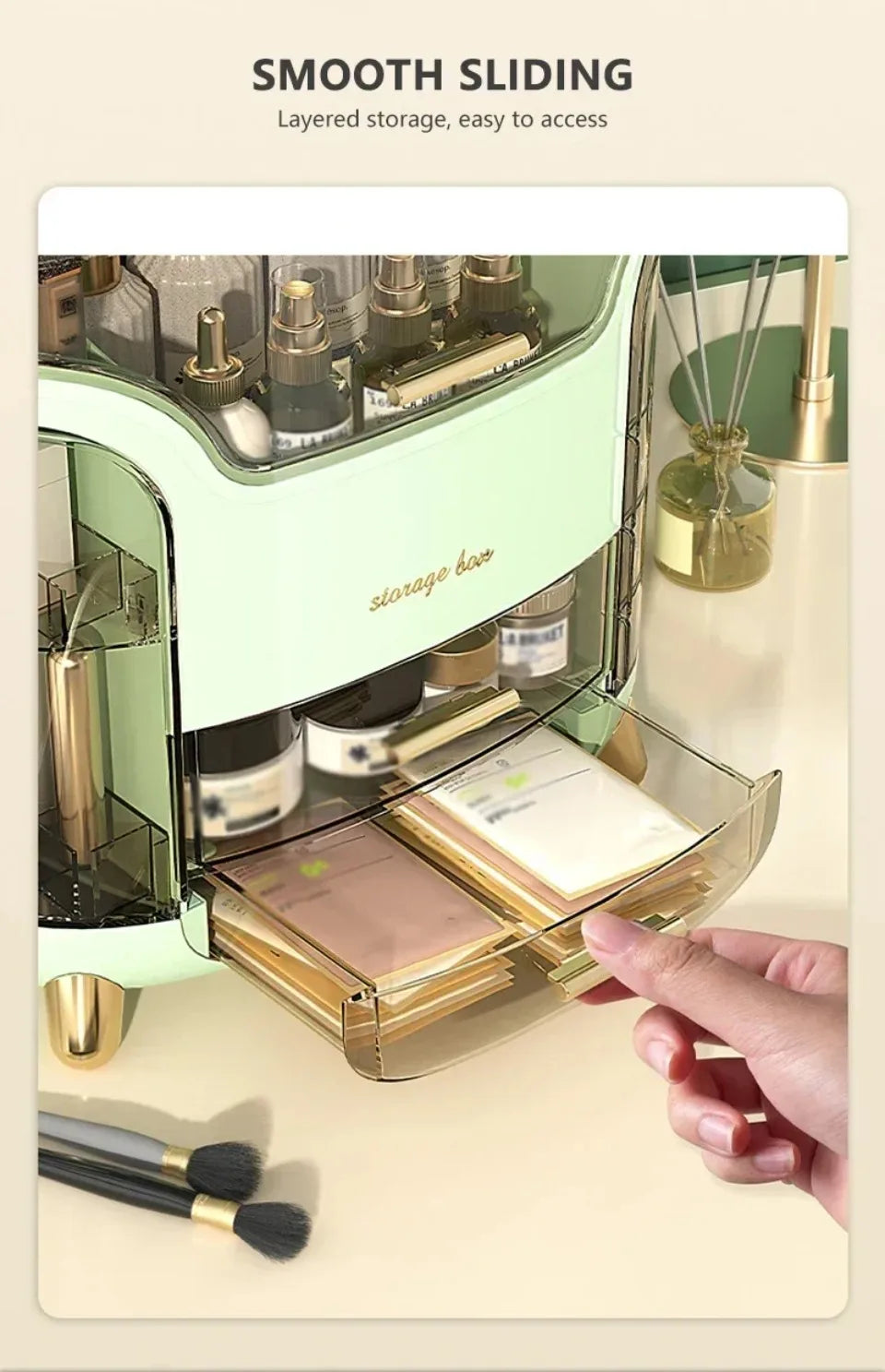 Viral Vault™ Desktop Makeup Organizer