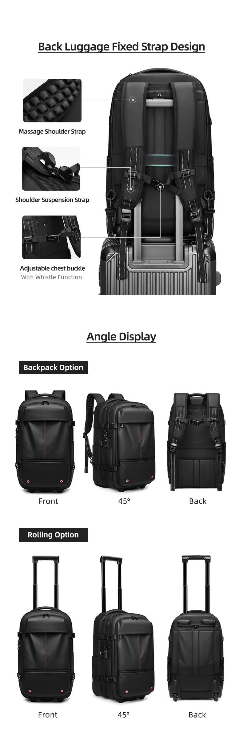 Viral Vault™ vacuum compression business backpacks