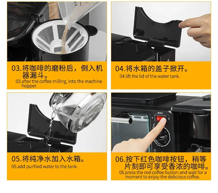 Viral Vault™ 3 In1 Multifunction Breakfast Machine