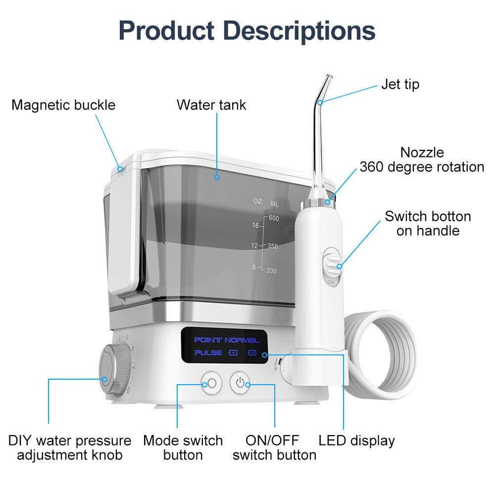 Viral Vault™ INSMART 600ML Electric Oral Irrigator
