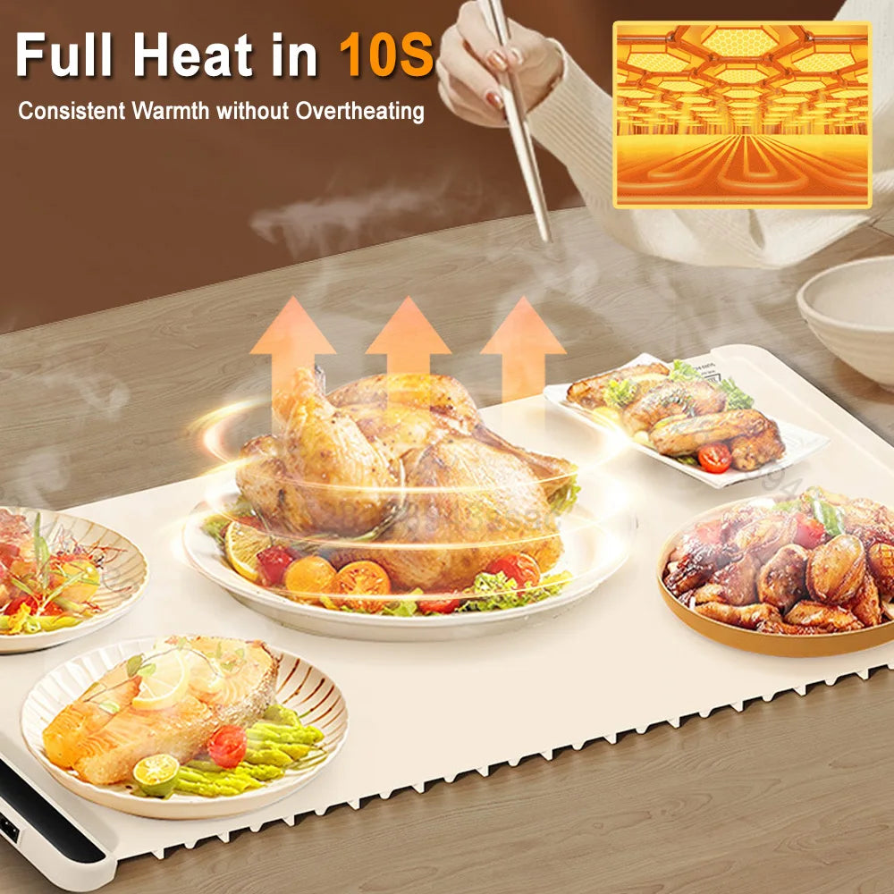 Viral Vault™ Foldable Portable Smart Food Fast Heating Mat