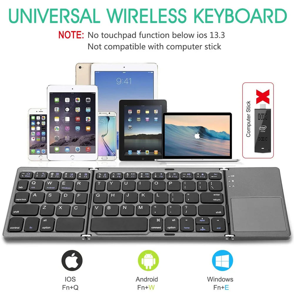 Viral Vault™ Portable Mini Wireless Bluetooth Keyboard