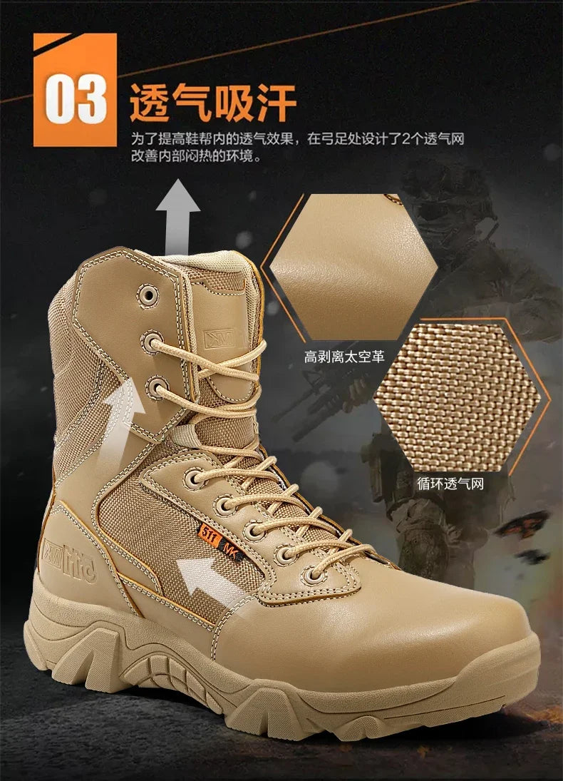 Viral Vault™ Military Leather Boots