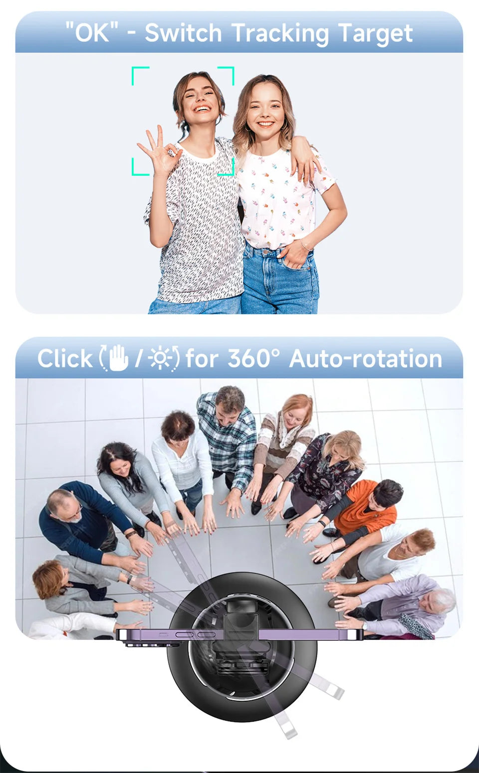 Viral Vault™ 360 Follow Selfie Stand