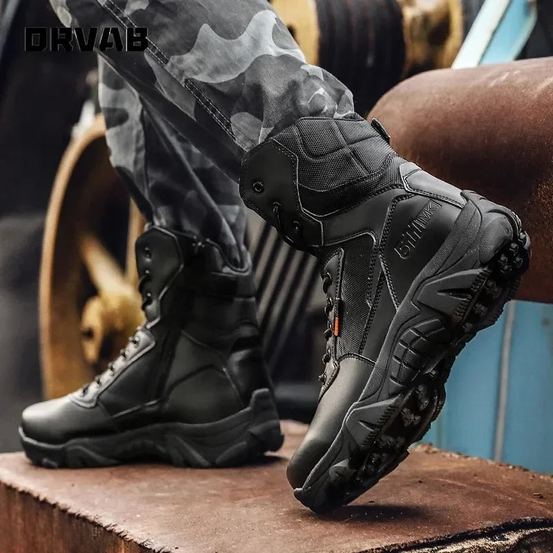 Viral Vault™ Military Leather Boots