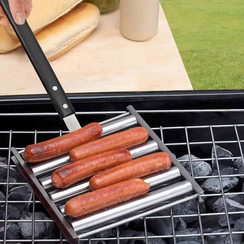 Viral Vault™ Hot Dog Roller For Grill