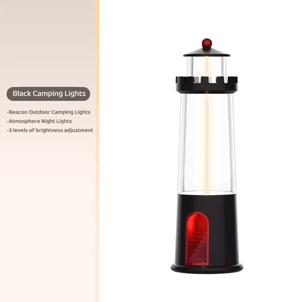 Viral Vault™ Night Lights Moon Projection Lighthouse