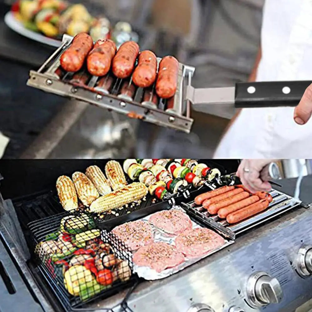 Viral Vault™ Hot Dog Roller For Grill