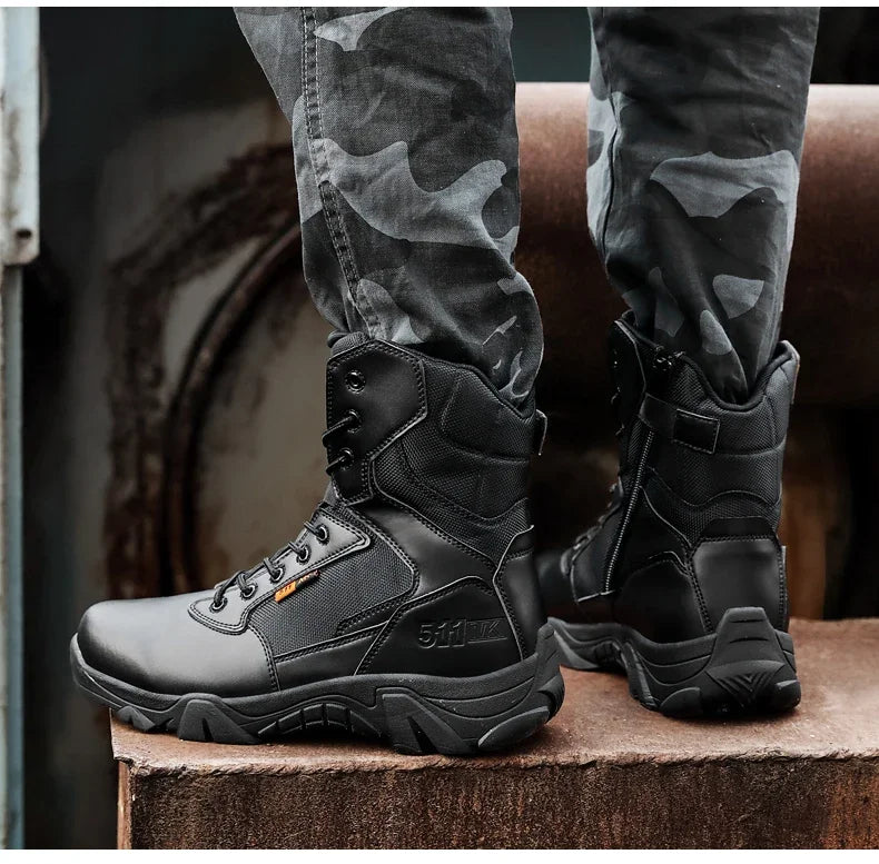 Viral Vault™ Military Leather Boots