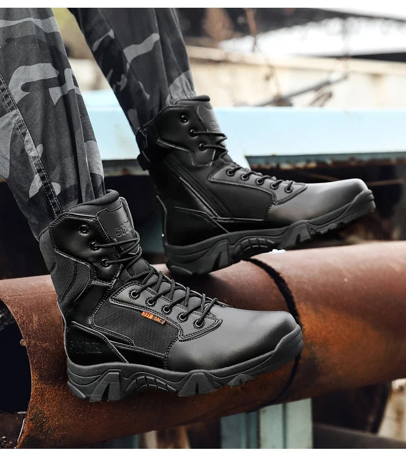 Viral Vault™ Military Leather Boots