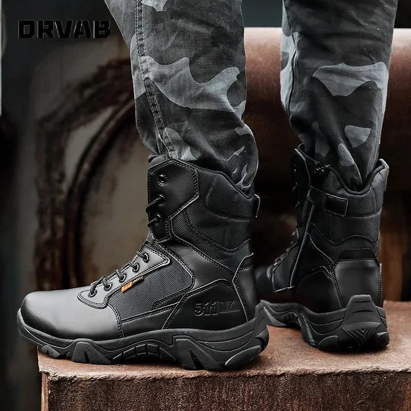 Viral Vault™ Military Leather Boots