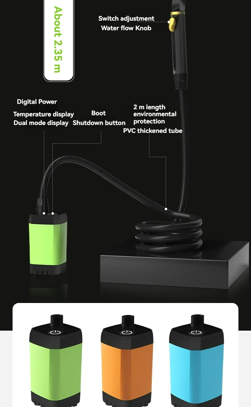 Viral Vault™ Outdoor Wireless Electric Shower