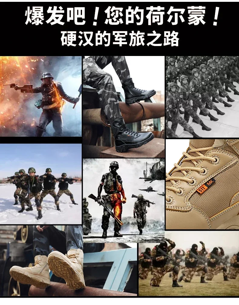 Viral Vault™ Military Leather Boots