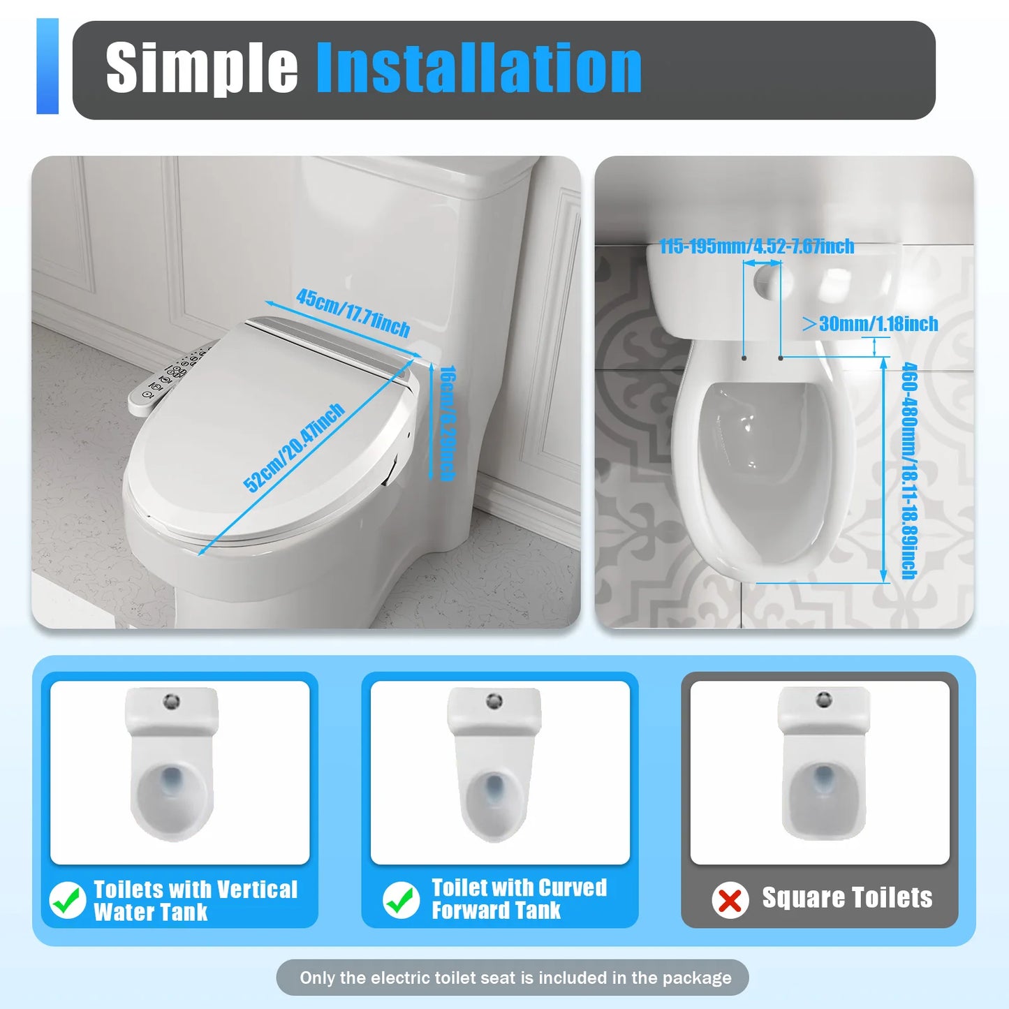 Viral Vault™ Smart Toilet Electric Seat