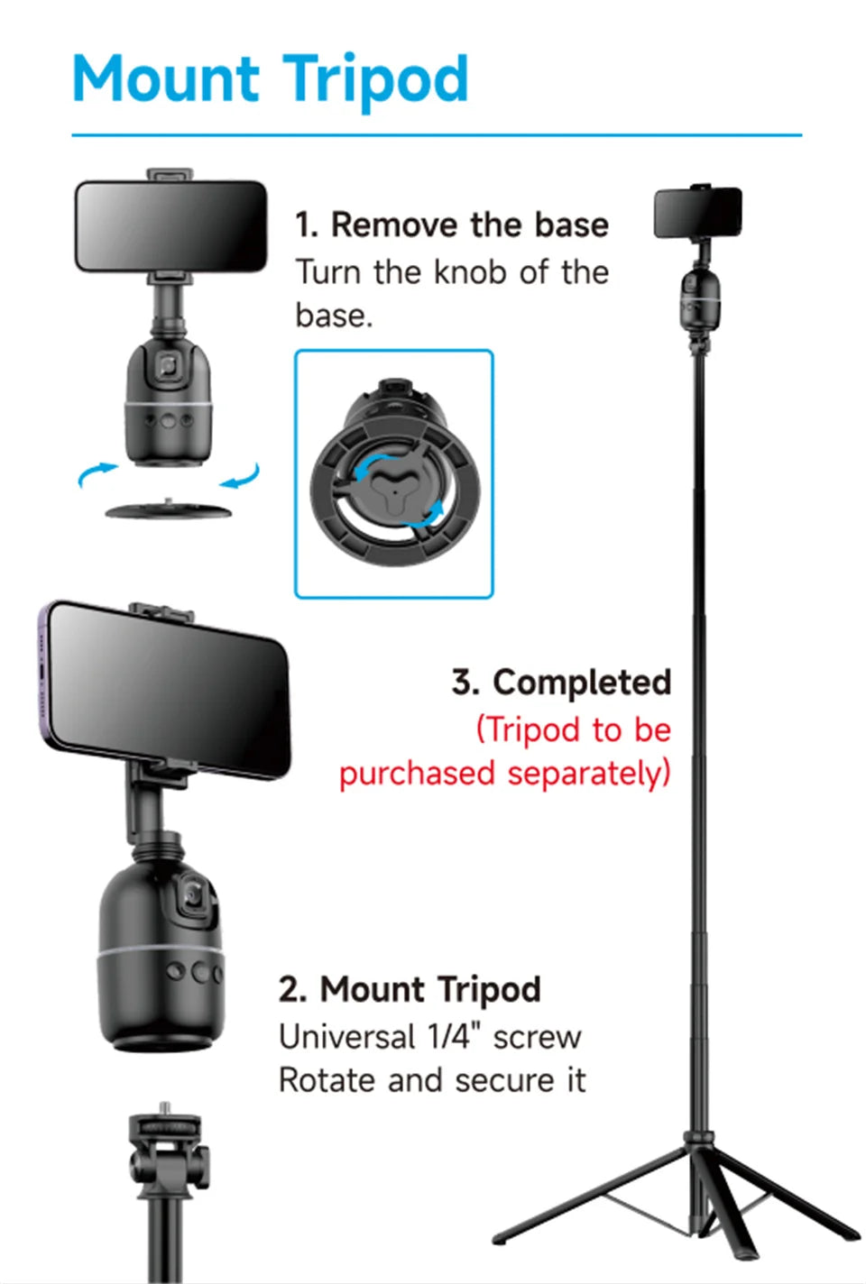 Viral Vault™ 360 Follow Selfie Stand