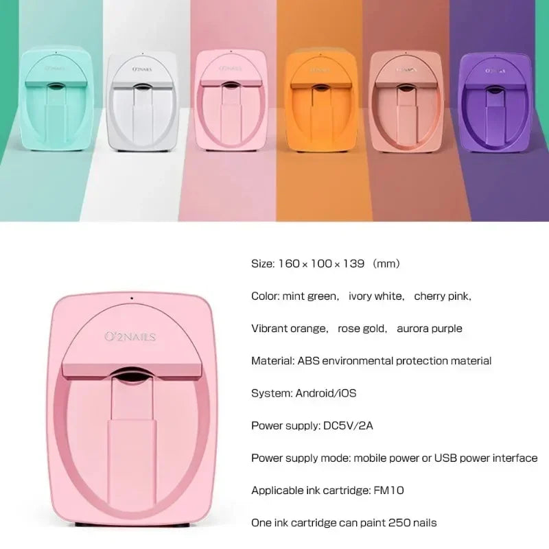 Viral Vault™ Portable 3D Painted Nail Printer