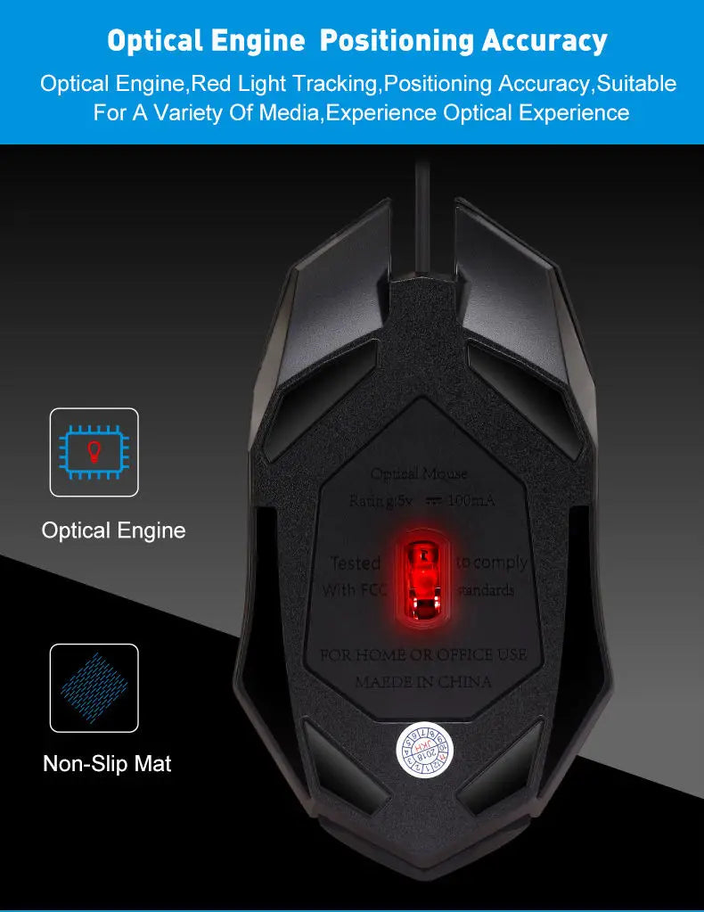 Viral Vault™ Sports LED Luminous Backlit Mouse