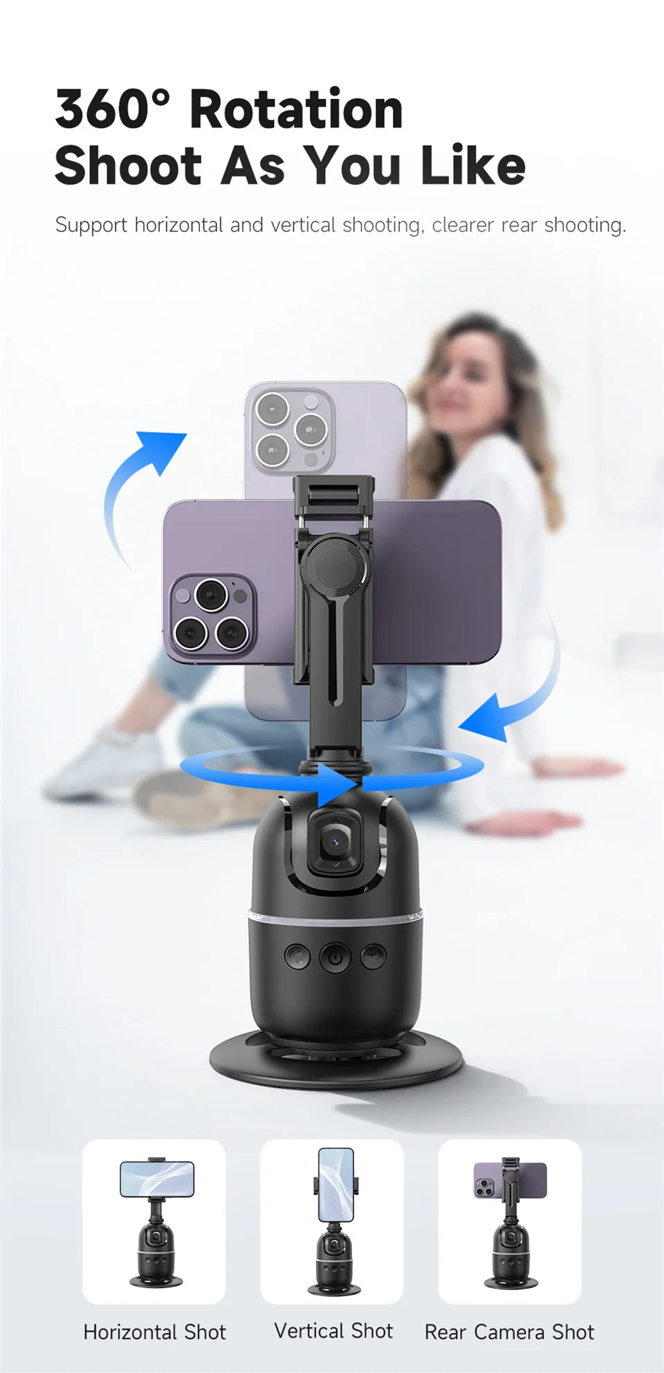 Viral Vault™ 360 Follow Selfie Stand