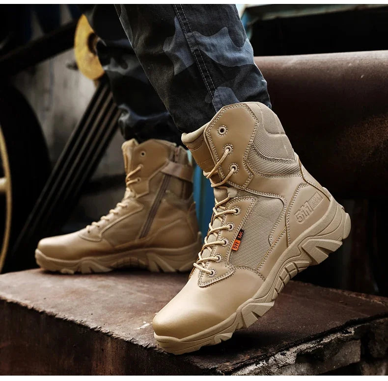 Viral Vault™ Military Leather Boots