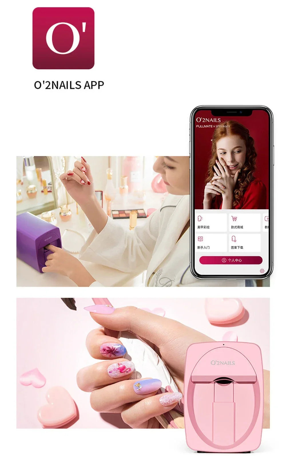 Viral Vault™ Portable 3D Painted Nail Printer