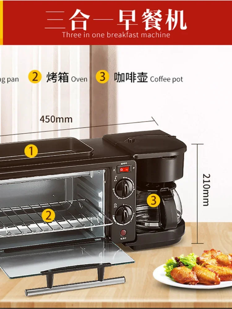 Viral Vault™ 3 In1 Multifunction Breakfast Machine