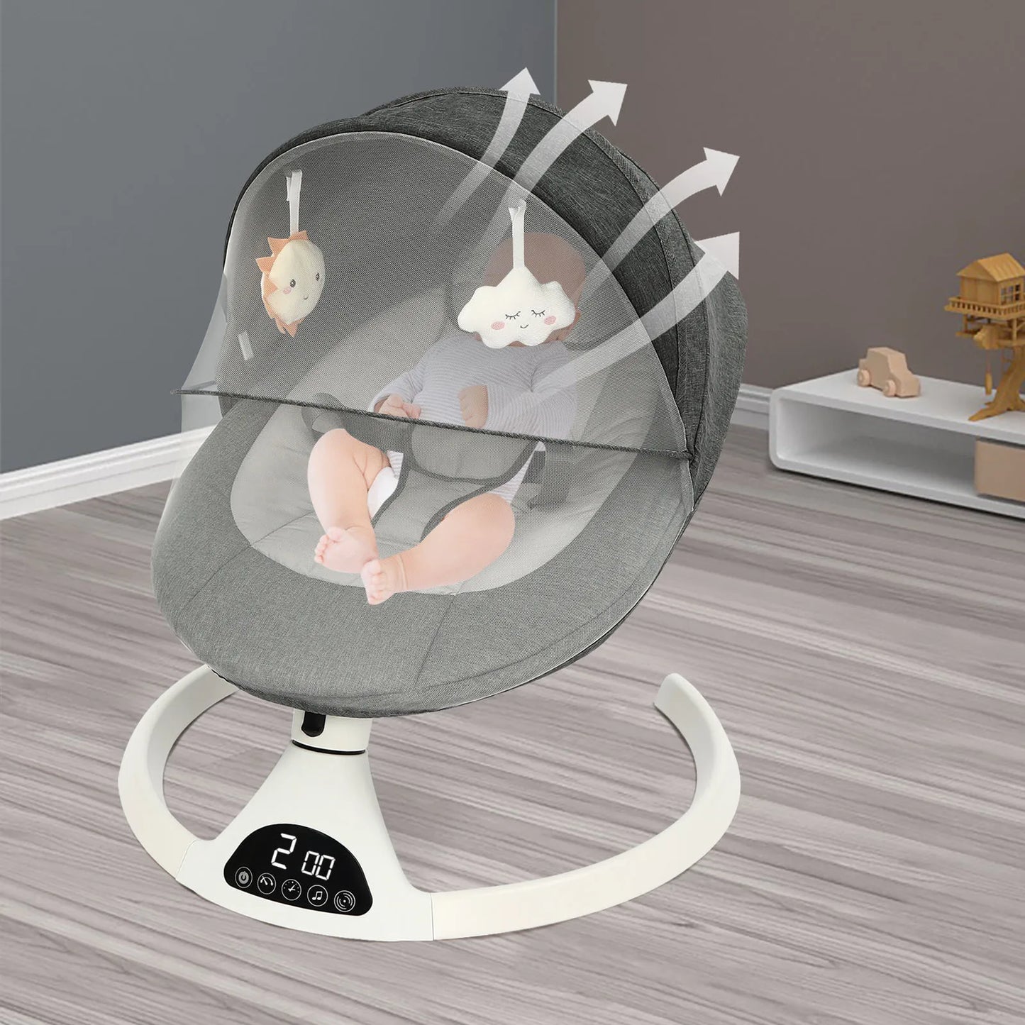 Viral Vault™ Electric Baby Rocking Chair