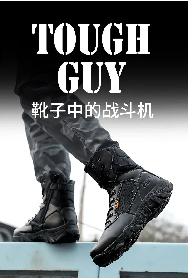 Viral Vault™ Military Leather Boots