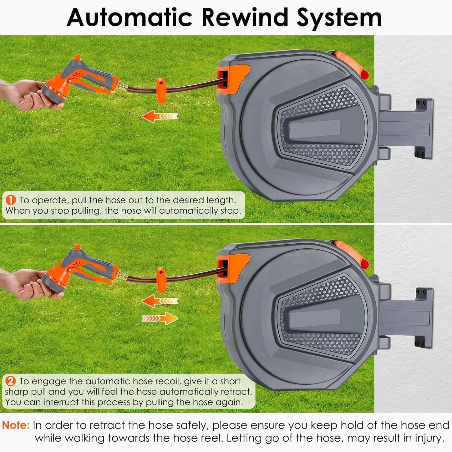 Viral Vault™ Retractable Garden Hose