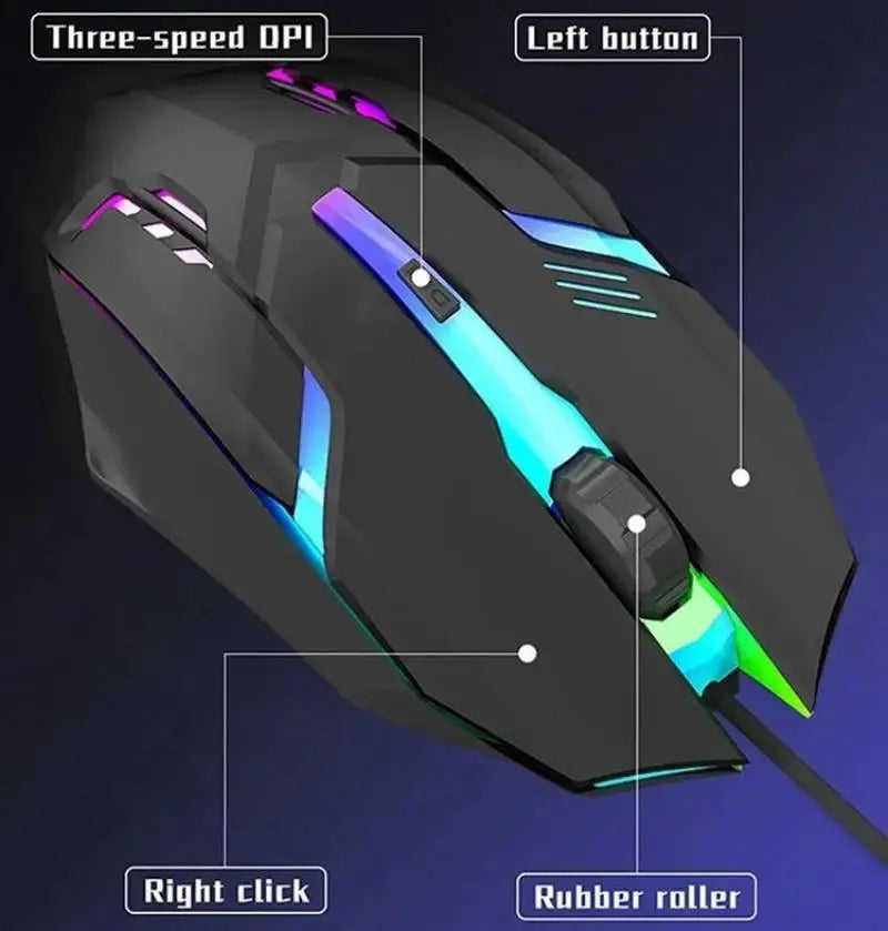 Viral Vault™ Sports LED Luminous Backlit Mouse