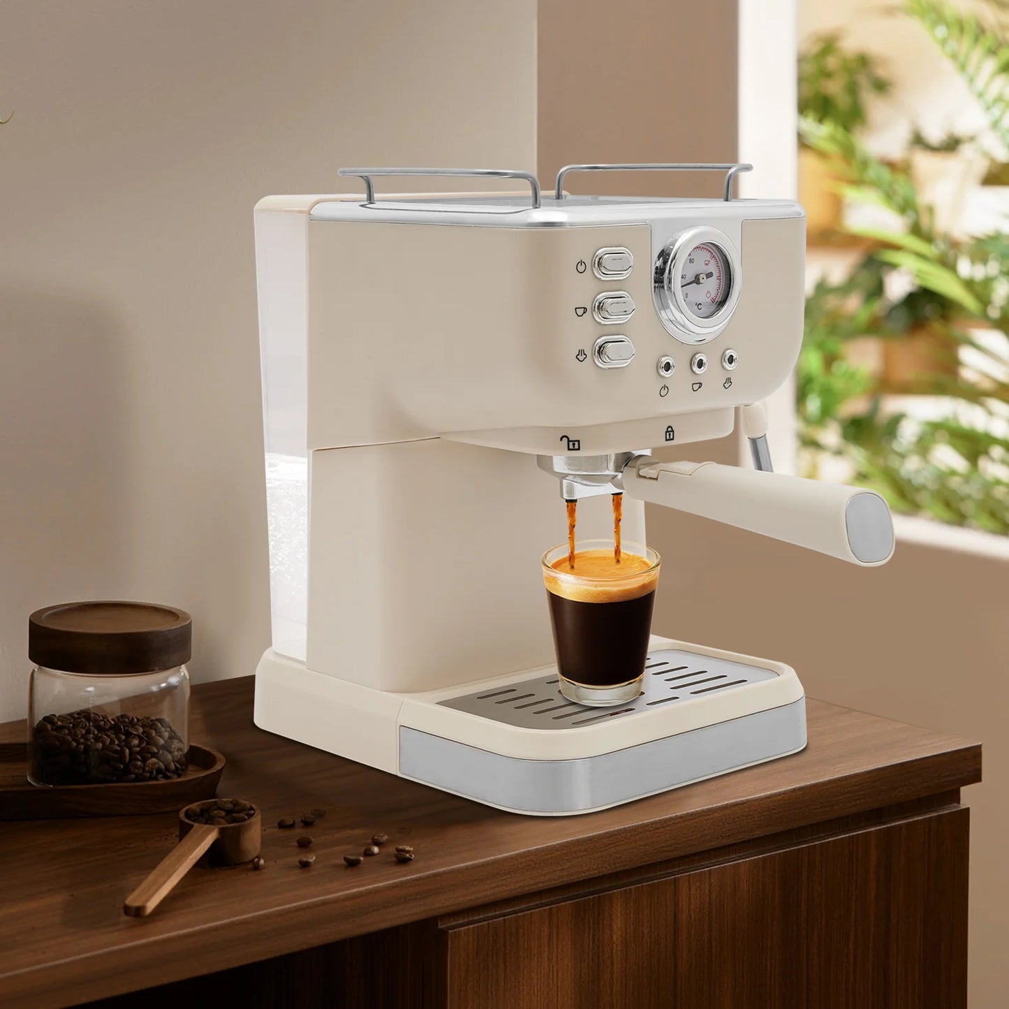 Viral Vault™ Espresso Machine with Milk Frothier