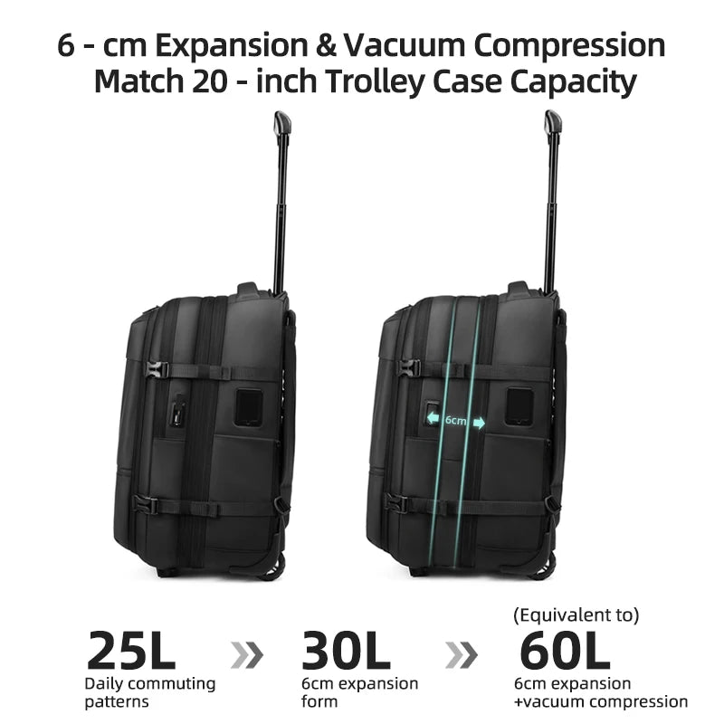 Viral Vault™ vacuum compression business backpacks