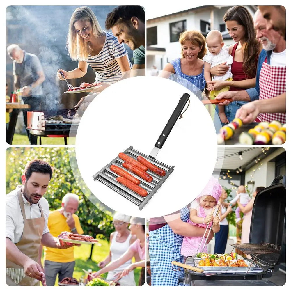 Viral Vault™ Hot Dog Roller For Grill