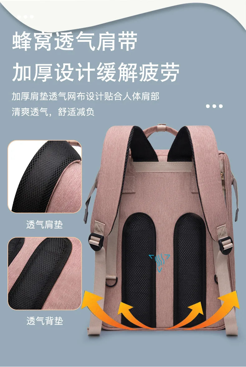 Viral Vault™ Mommy Bag Lightweight Portable Folding Crib