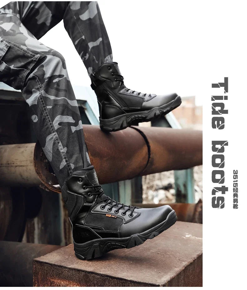 Viral Vault™ Military Leather Boots
