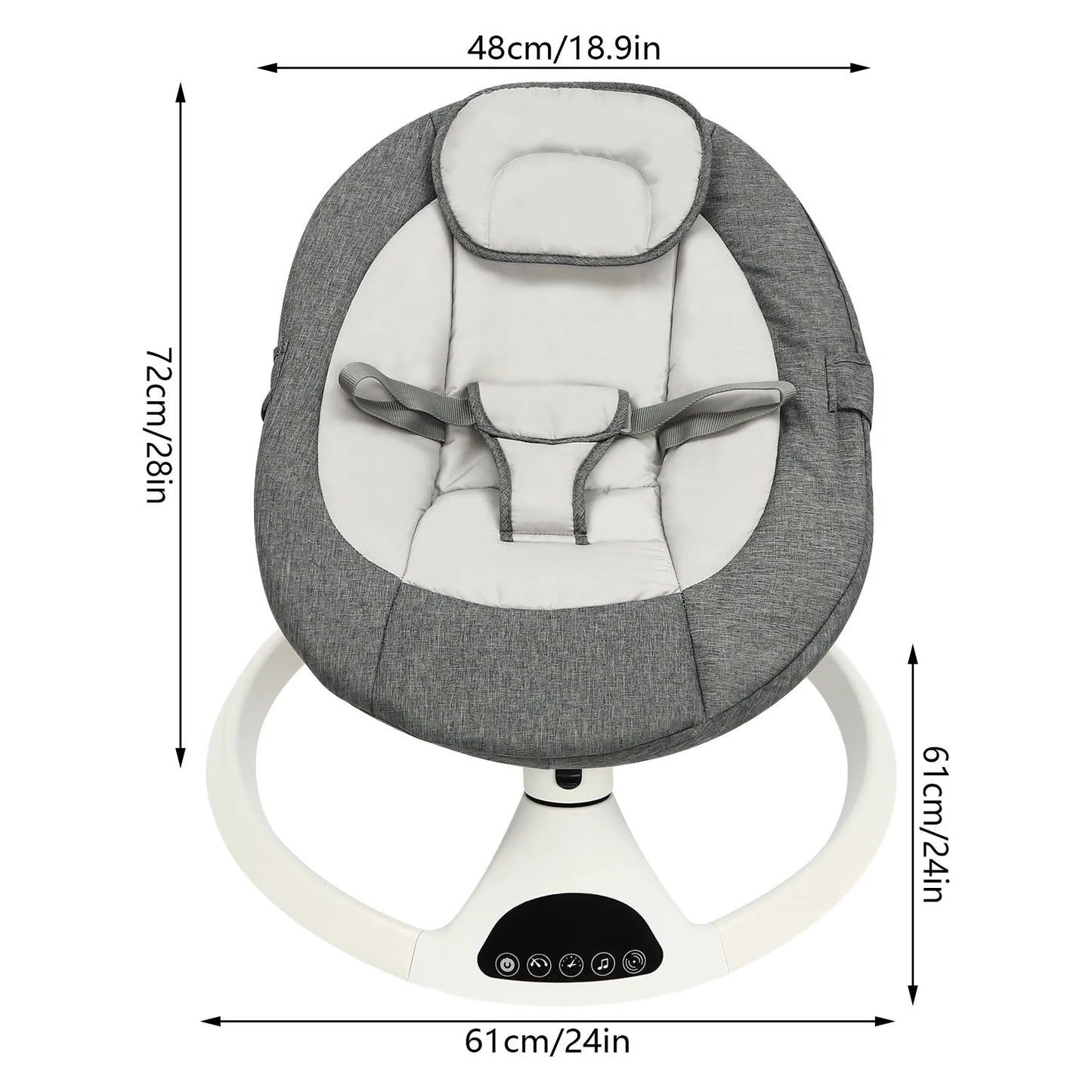 Viral Vault™ Electric Baby Rocking Chair