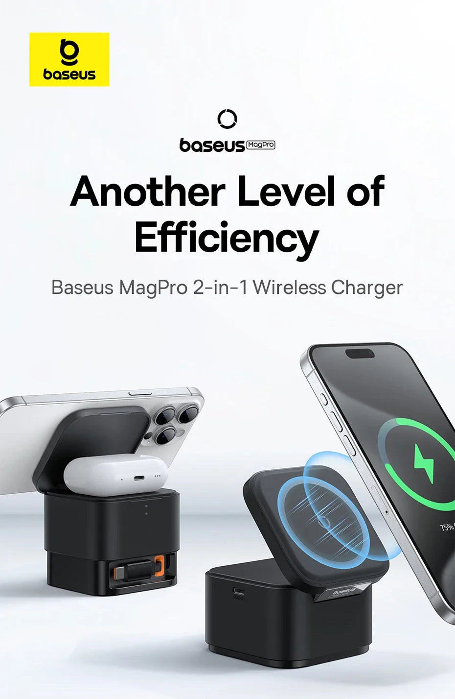 Viral Vault™ Baseus 25W 2 in 1 Magnetic Wireless Charger
