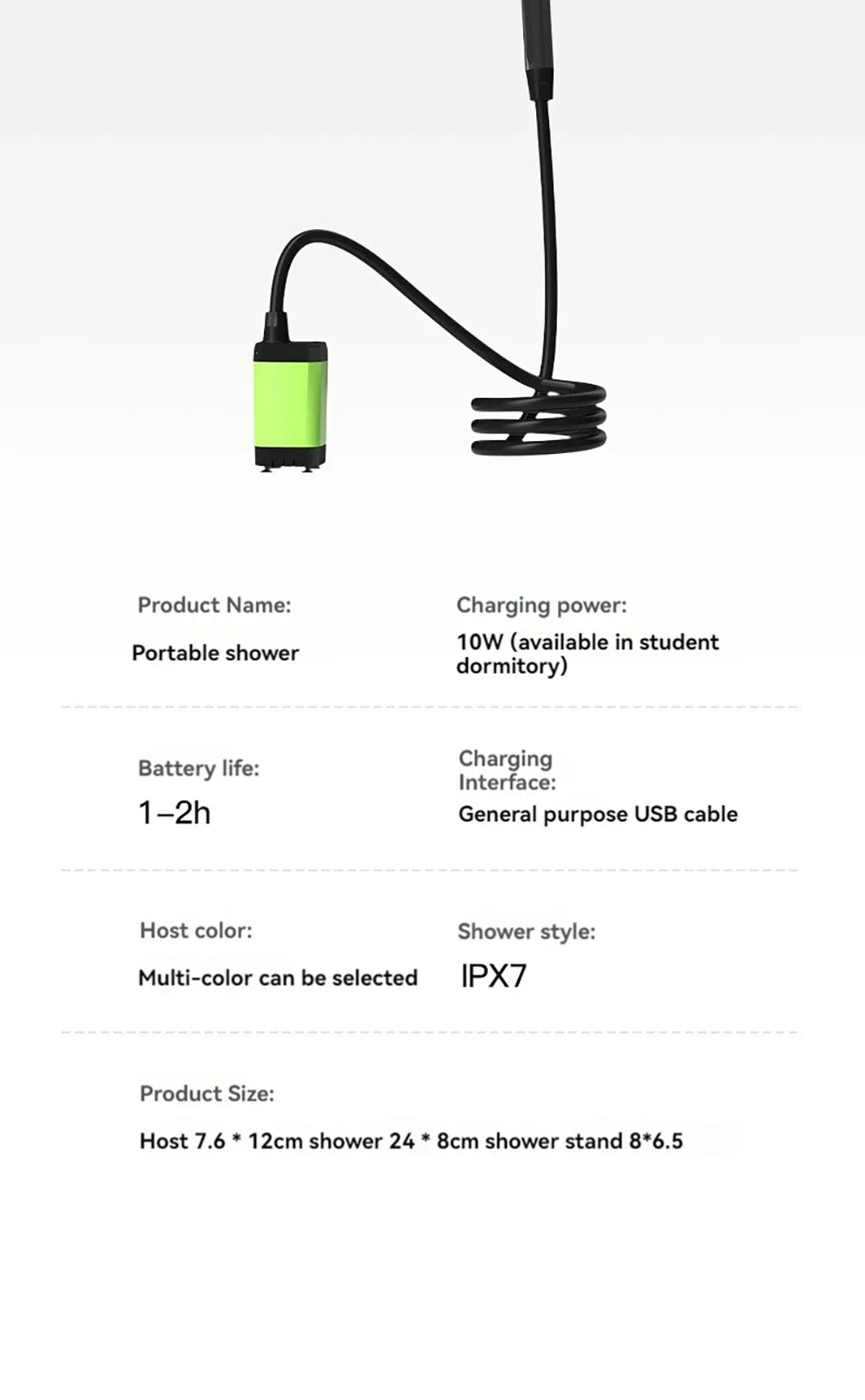 Viral Vault™ Outdoor Wireless Electric Shower