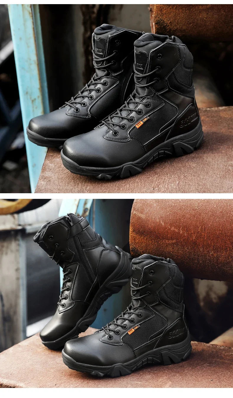 Viral Vault™ Military Leather Boots