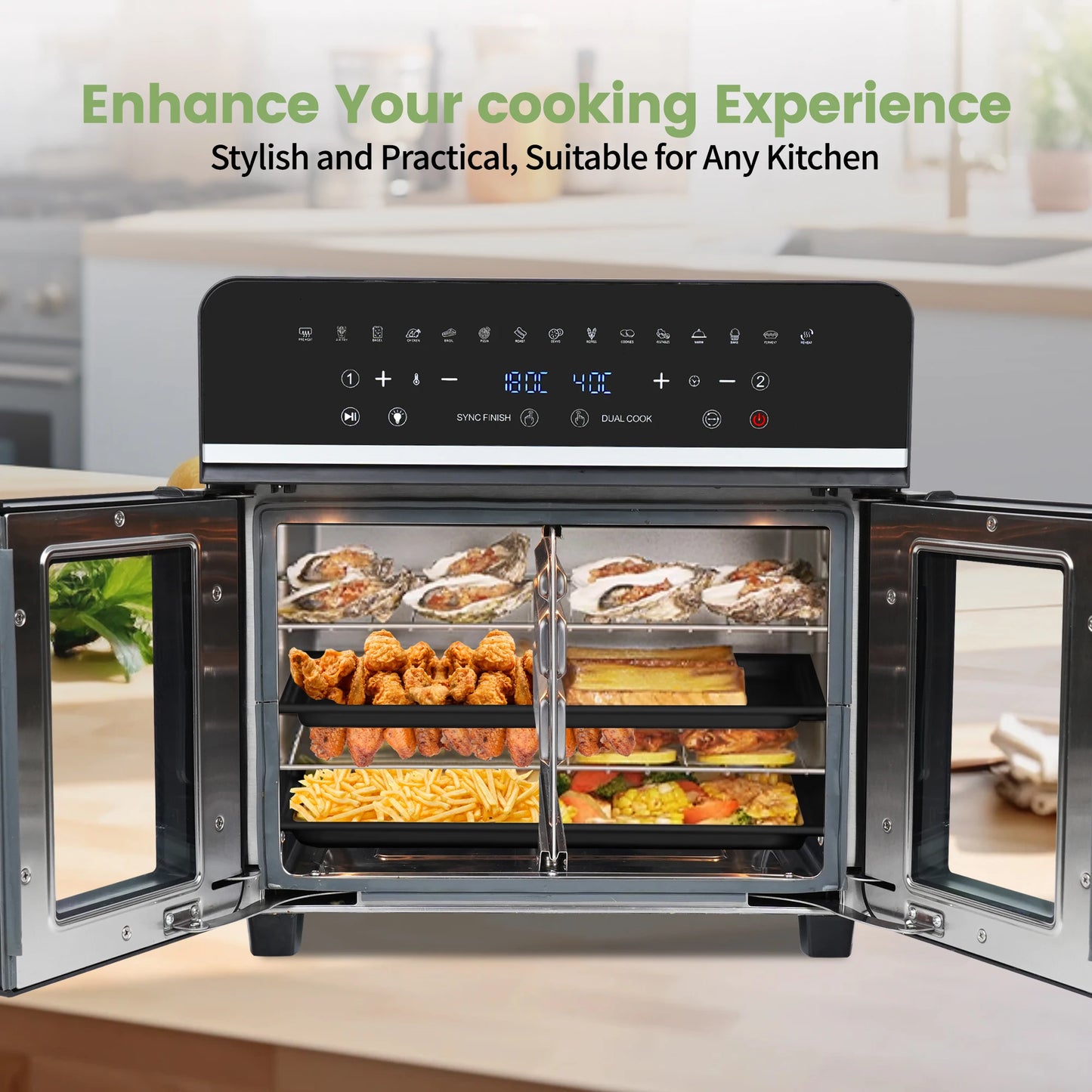 Viral Vault™ Dual Zone Hot Air Fryer