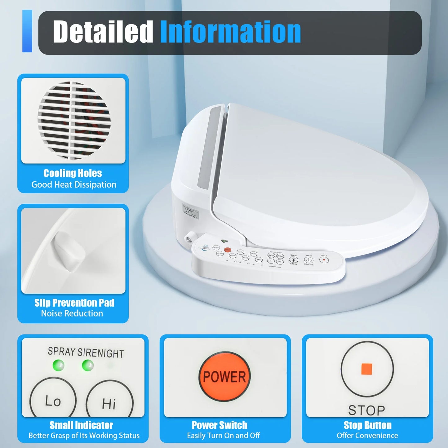 Viral Vault™ Smart Toilet Electric Seat